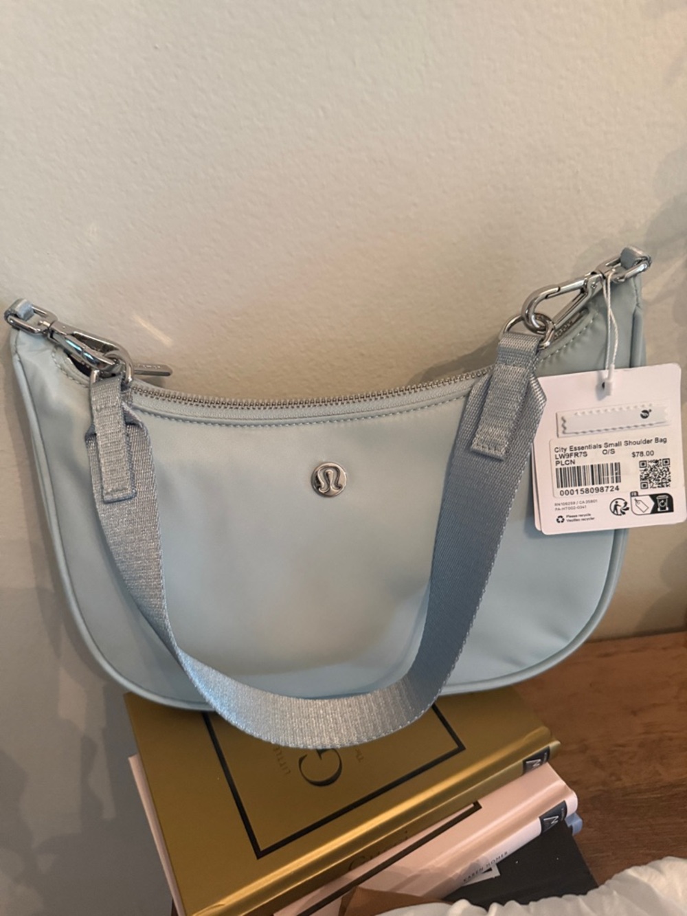 lululemon athletica Small Shoulder Bag in Pale Blue